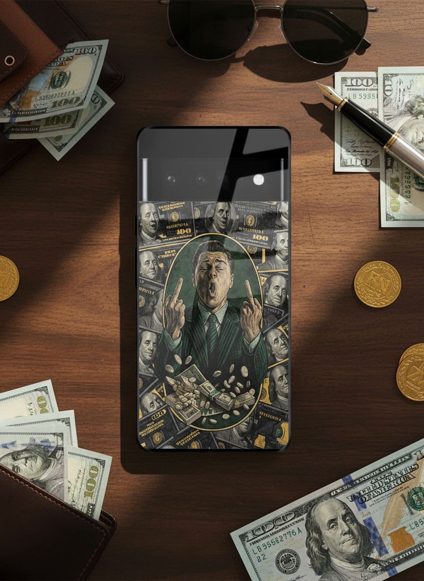 Cash Over Class Premium Glass Back Cover For Google Pixel 7,8,9,10 Series