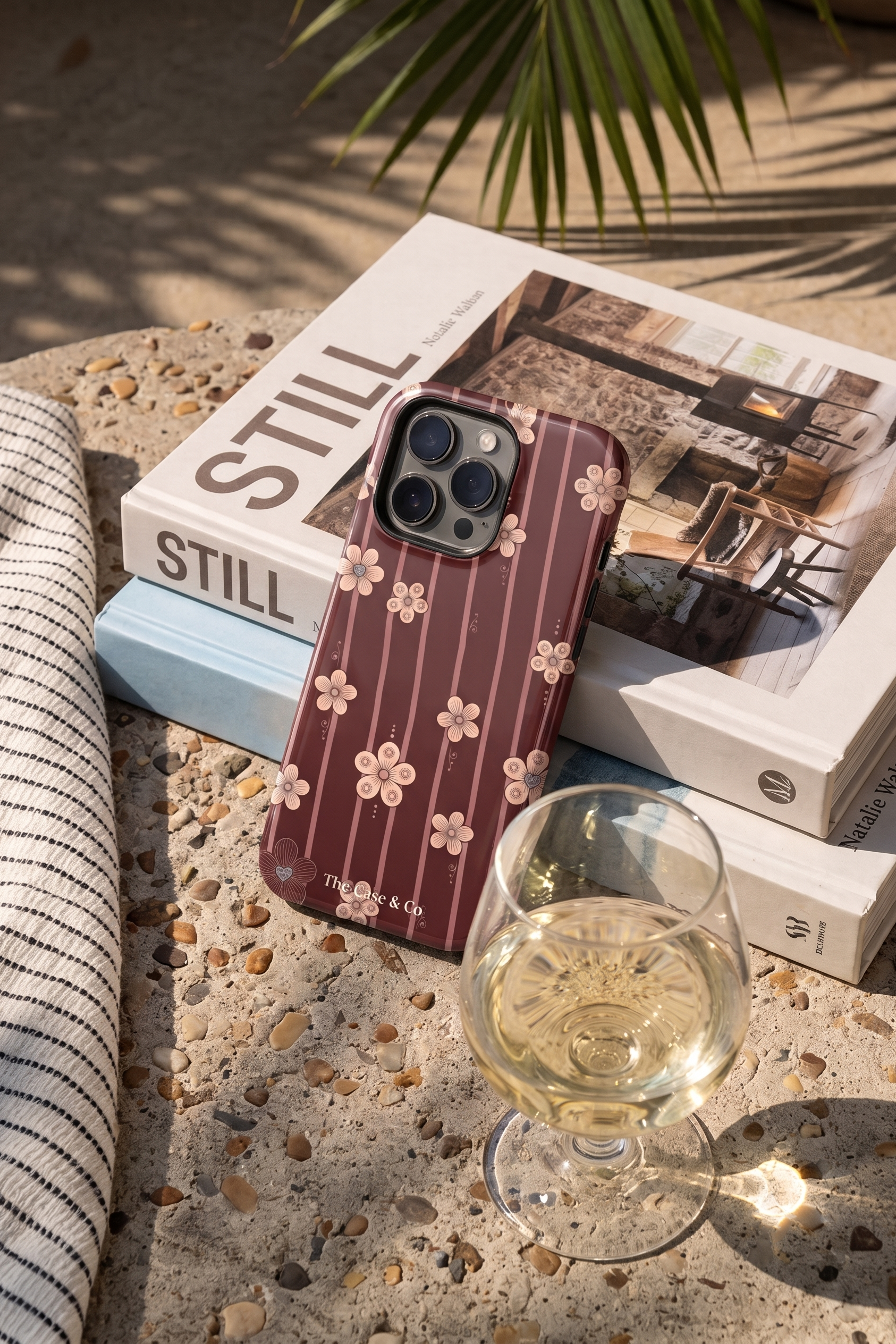 iPhone Cloud Skin Case – Floral Symphony Print | Premium 3D Hard Shell | Gloss Finish | 14-17 Series