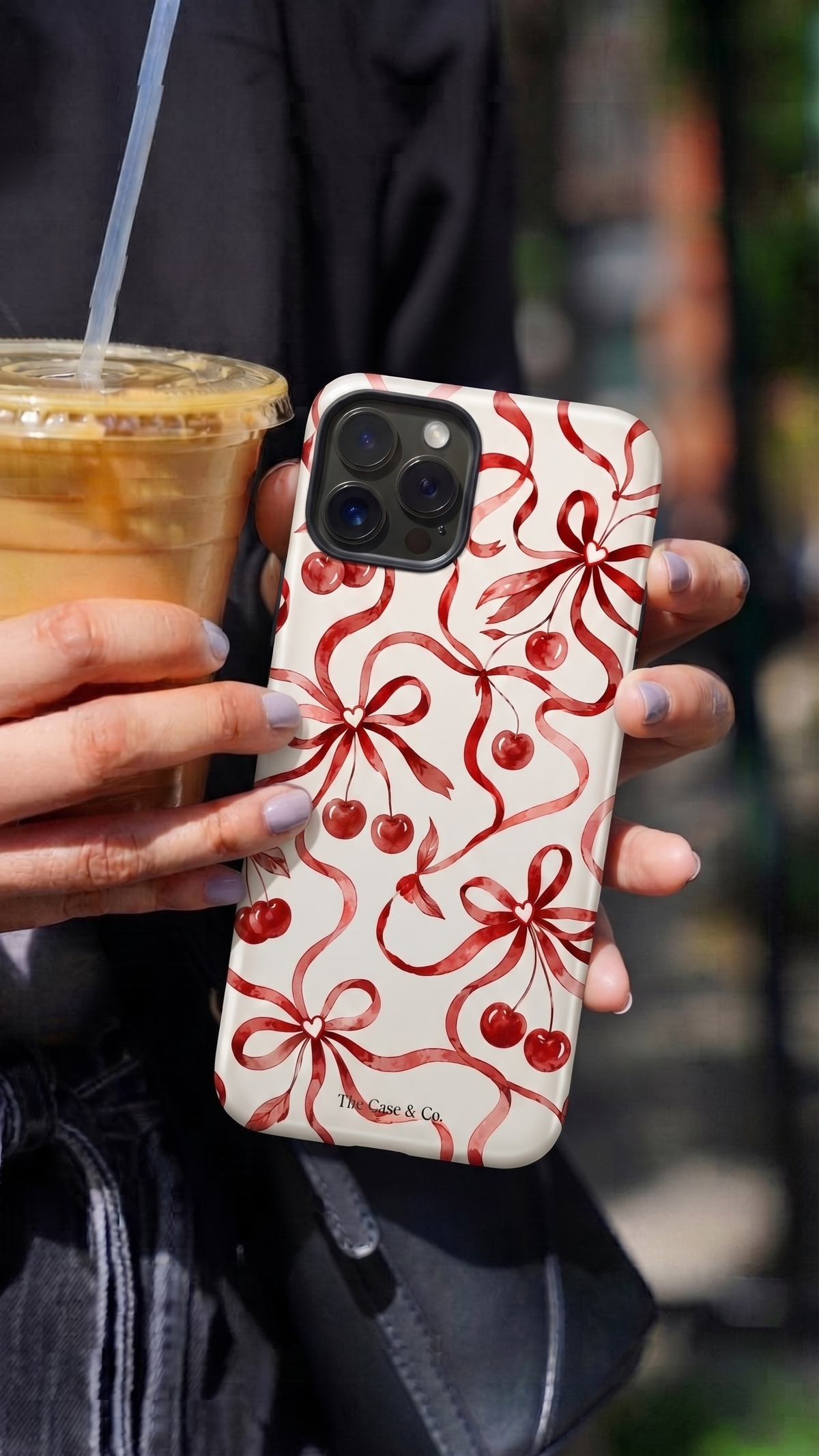iPhone Cloud Skin Case – Berry Sweet Print | Premium 3D Hard Shell | Gloss Finish | 14-17 Series (Copy)