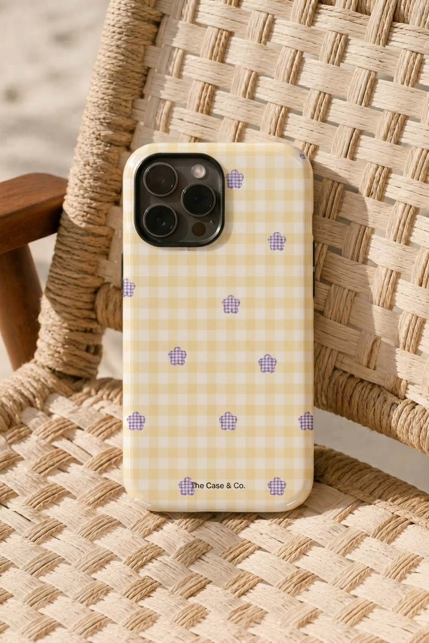 iPhone Cloud Skin Case – Bloomfield Print | Premium 3D Hard Shell | Gloss Finish | 14-17 Series
