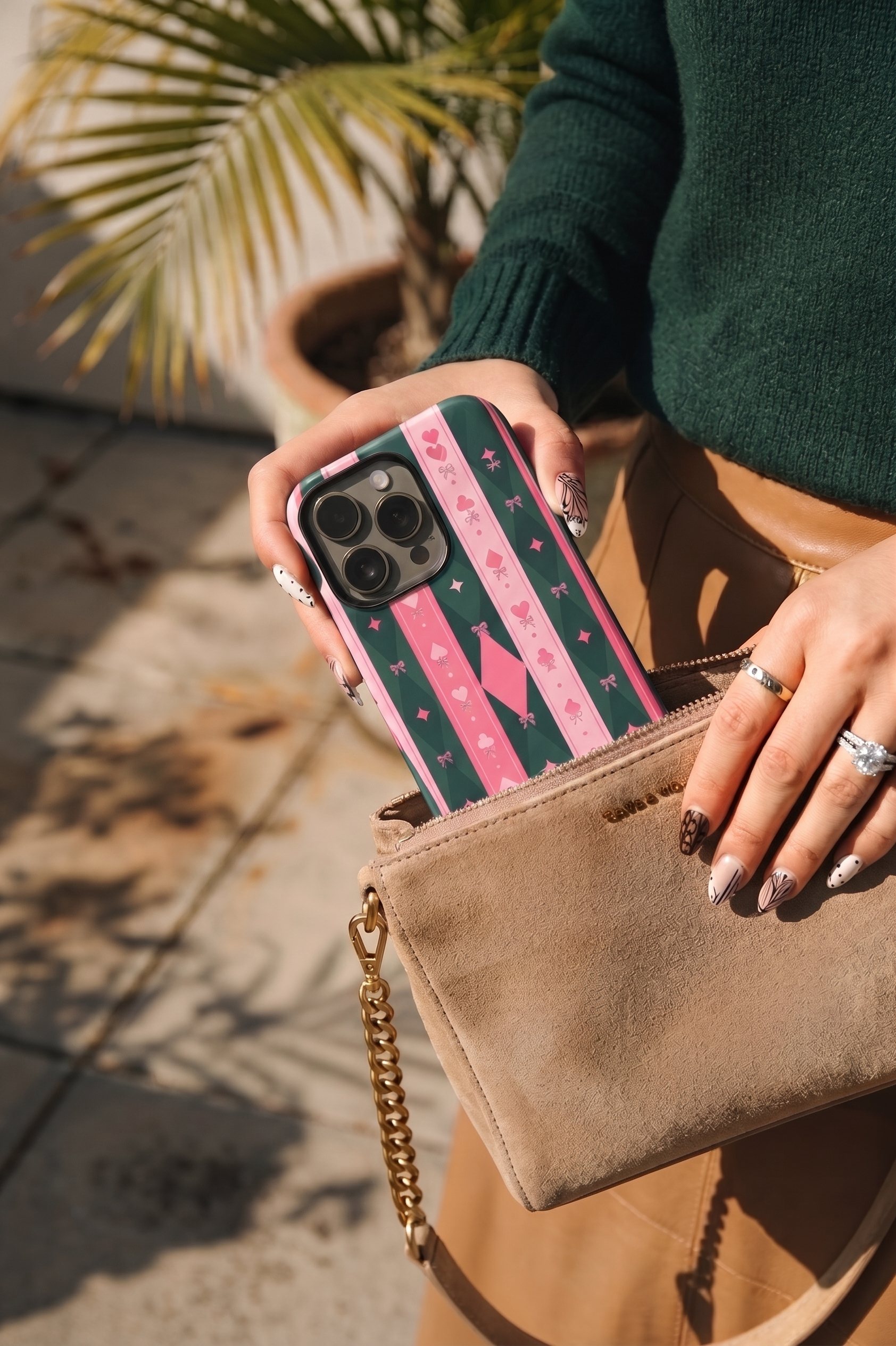 iPhone Cloud Skin Case – The Queen's Deck | Premium 3D Hard Shell | Gloss Finish | 14-17 Series