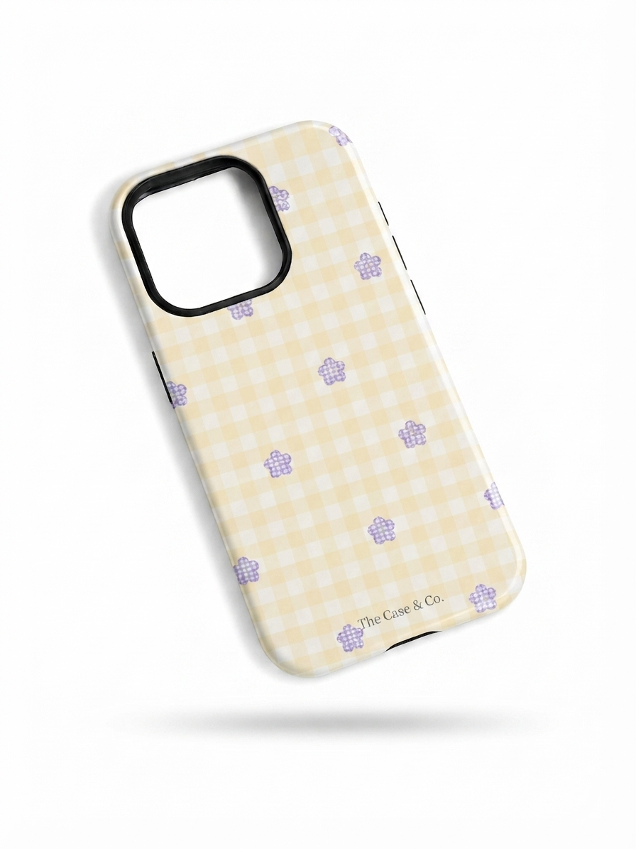 iPhone Cloud Skin Case – Bloomfield Print | Premium 3D Hard Shell | Gloss Finish | 14-17 Series