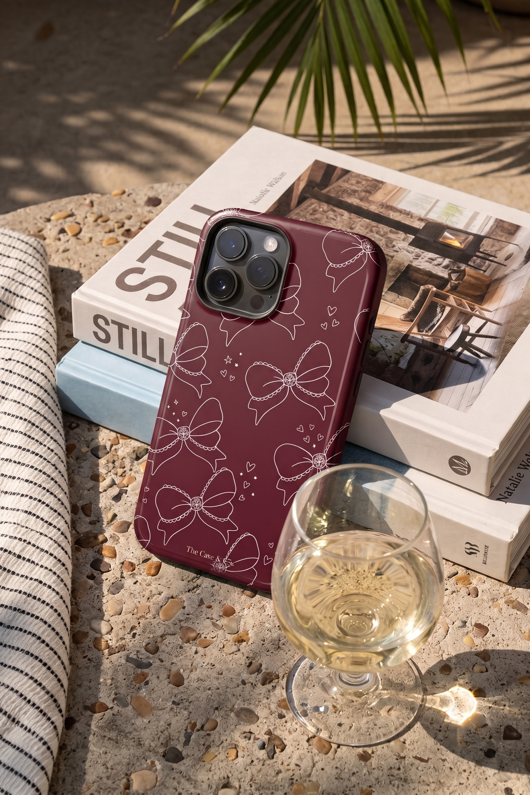 iPhone Cloud Skin Case – Love Tied Print | Premium 3D Hard Shell | Gloss Finish | 14-17 Series