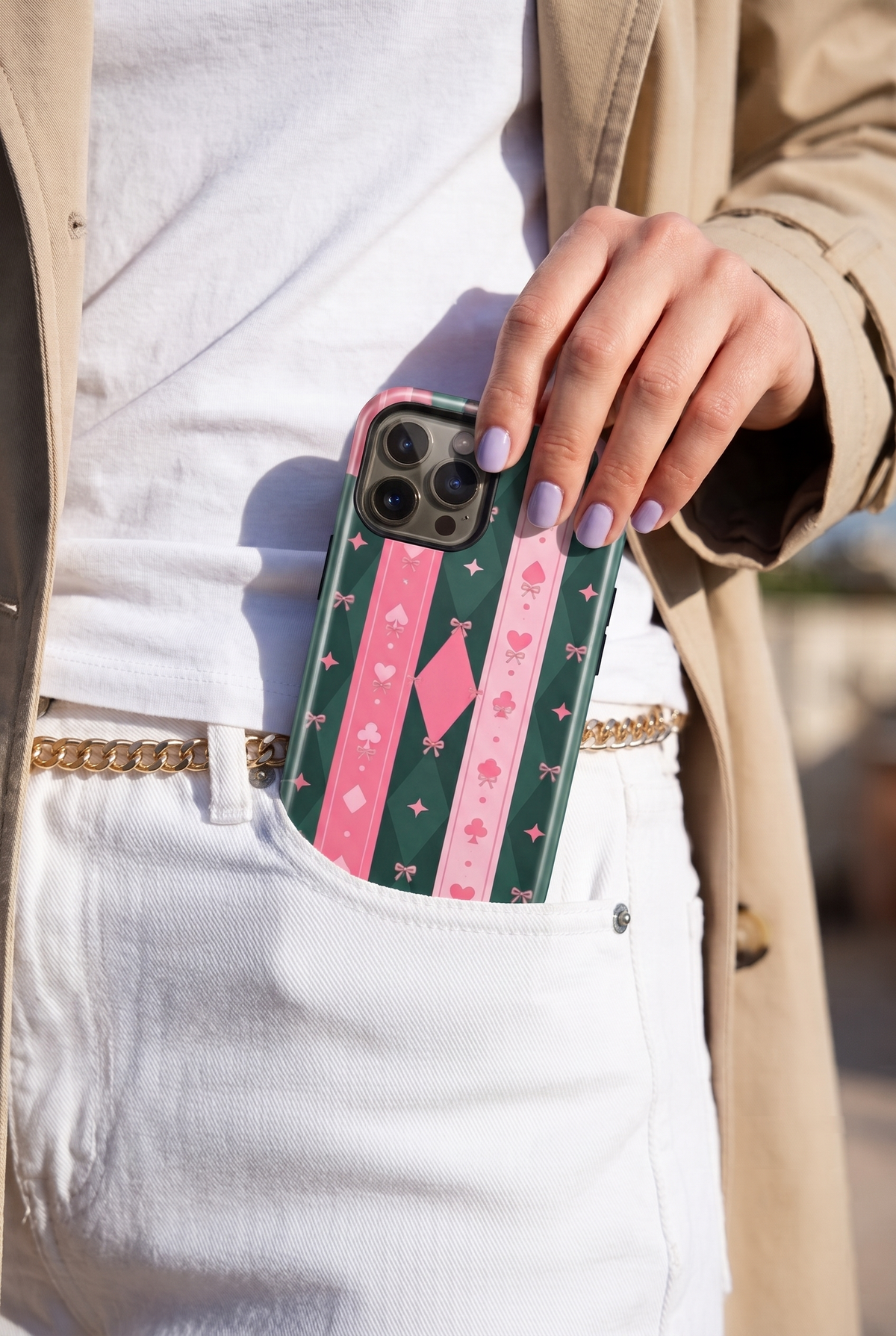 iPhone Cloud Skin Case – The Queen's Deck | Premium 3D Hard Shell | Gloss Finish | 14-17 Series