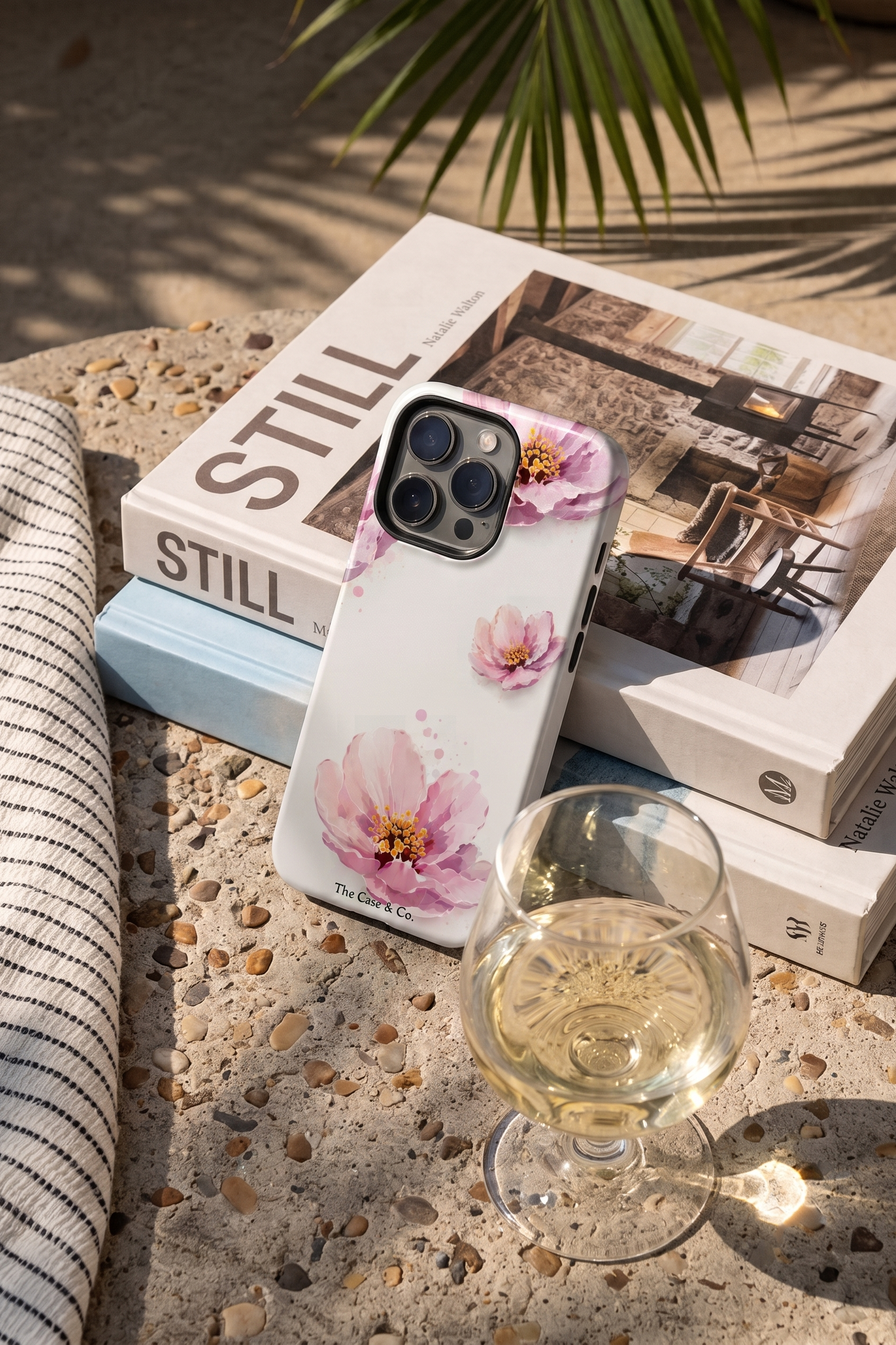 iPhone Cloud Skin Case – Peony Paradise Print | Premium 3D Hard Shell | Gloss Finish | 14-17 Series