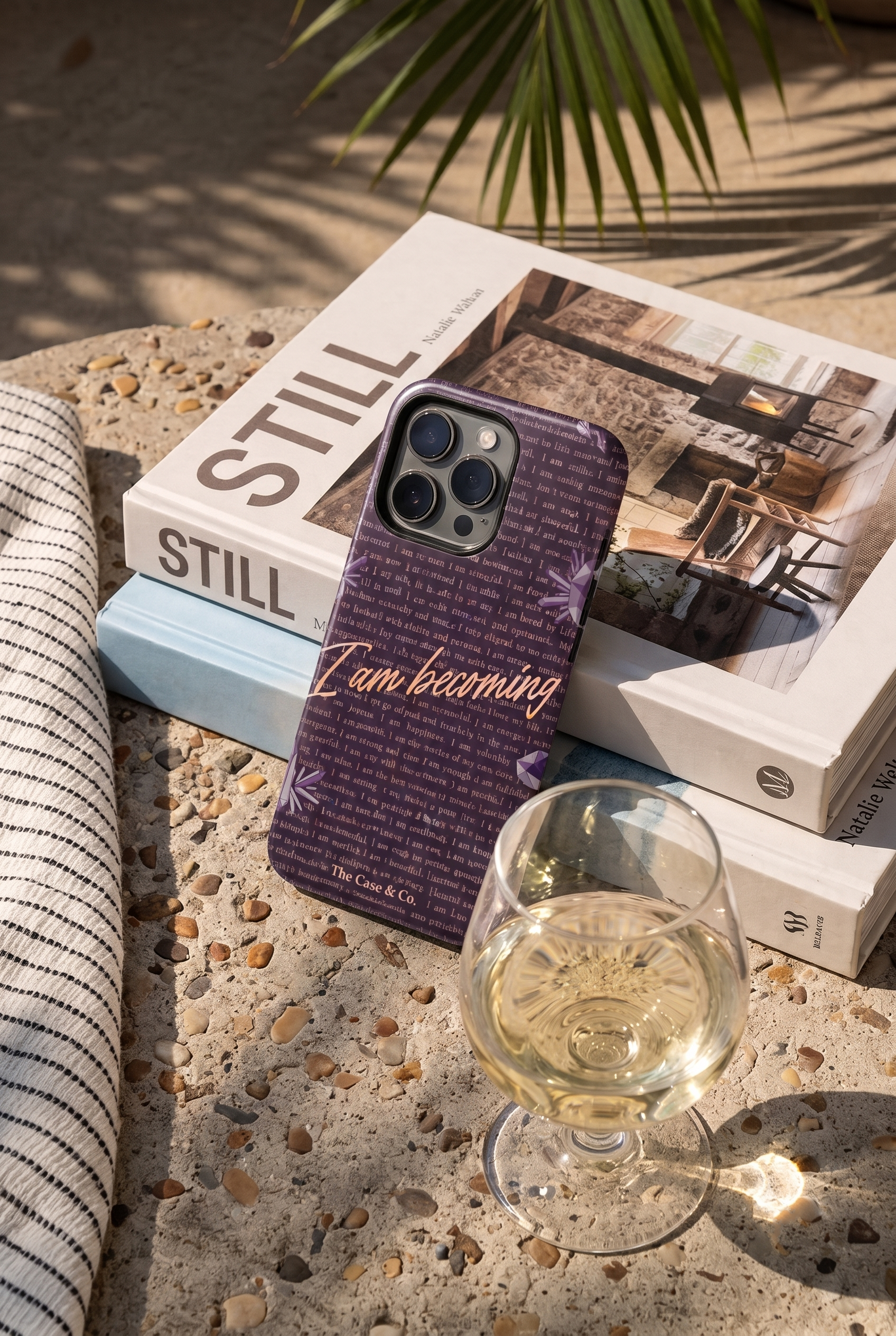 iPhone Cloud Skin Case – I Am Becoming Print | Premium 3D Hard Shell | Gloss Finish | 14-17 Series