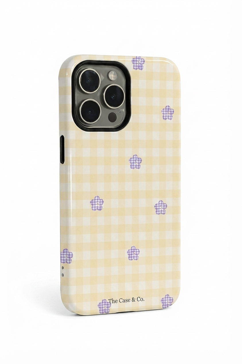iPhone Cloud Skin Case – Bloomfield Print | Premium 3D Hard Shell | Gloss Finish | 14-17 Series