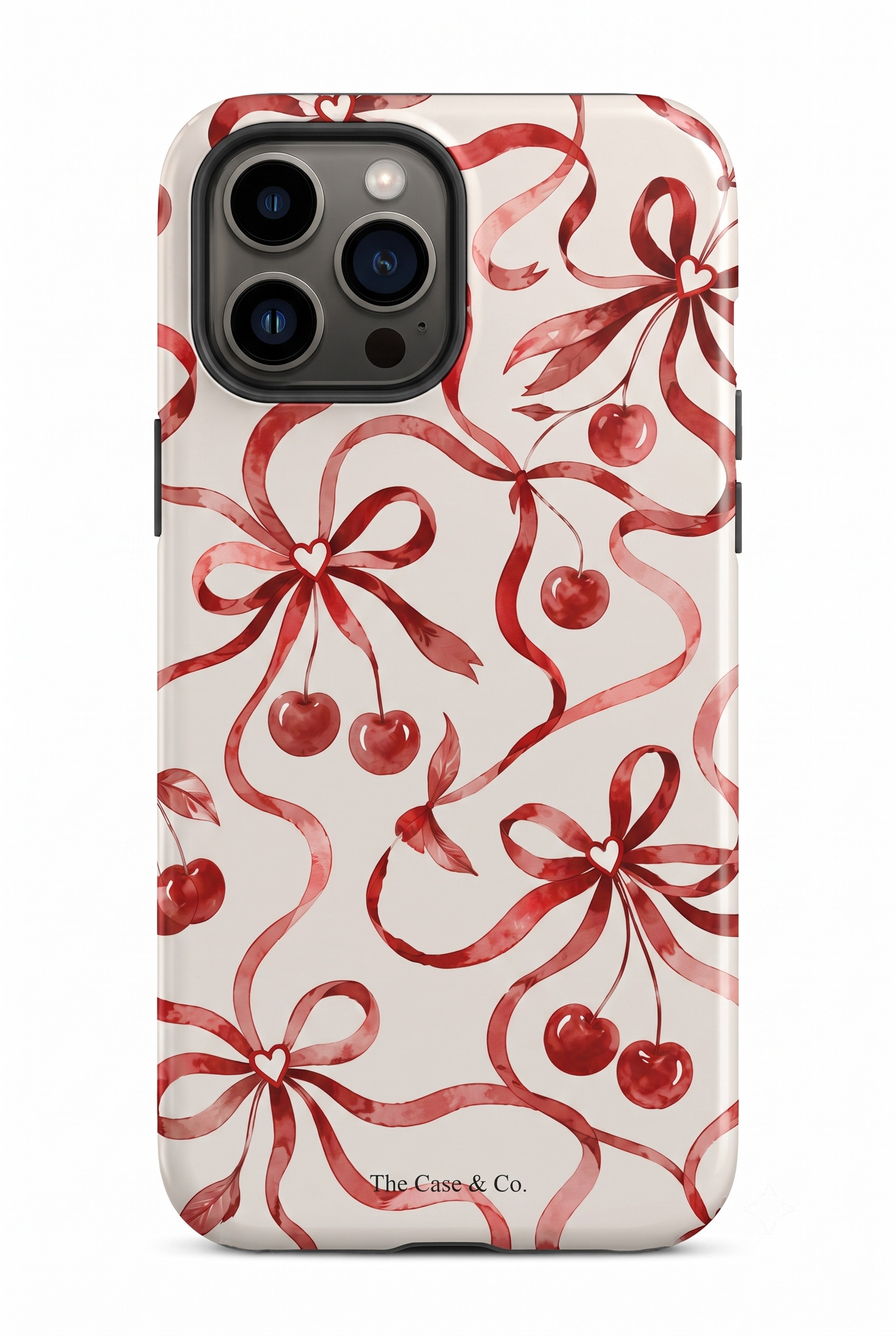 iPhone Cloud Skin Case – Berry Sweet Print | Premium 3D Hard Shell | Gloss Finish | 14-17 Series (Copy)