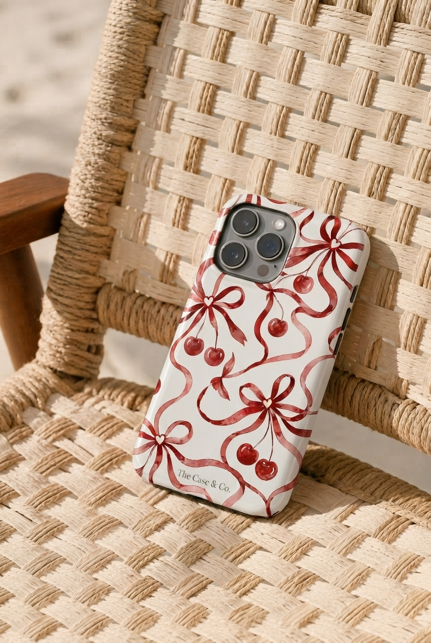 iPhone Cloud Skin Case – Berry Sweet Print | Premium 3D Hard Shell | Gloss Finish | 14-17 Series (Copy)