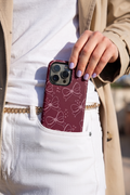 iPhone Cloud Skin Case – Love Tied Print | Premium 3D Hard Shell | Gloss Finish | 14-17 Series