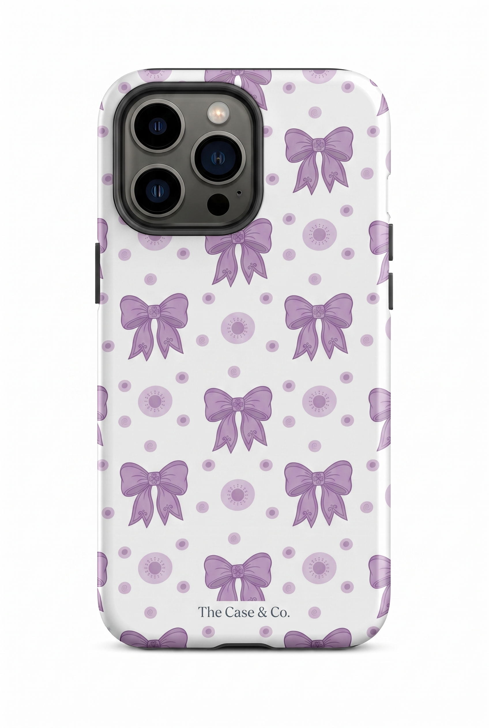 iPhone Cloud Skin Case – Violet Elegance | Premium 3D Hard Shell | Gloss Finish | 14-17 Series