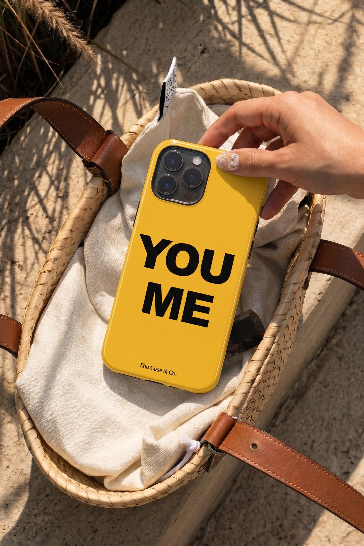 iPhone Cloud Skin Case – Bold Connection Print | Premium 3D Hard Shell | Gloss Finish | 14-17 Series