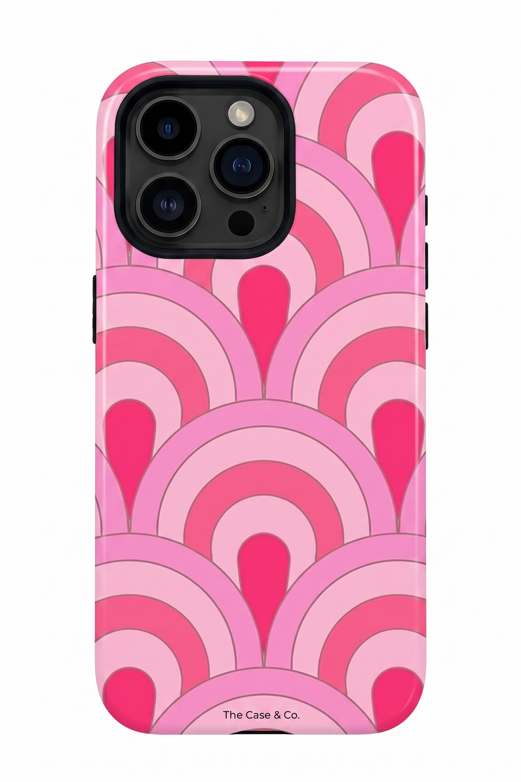 iPhone Cloud Skin Case – Rosy Arches Print | Premium 3D Hard Shell | Gloss Finish | 14-17 Series