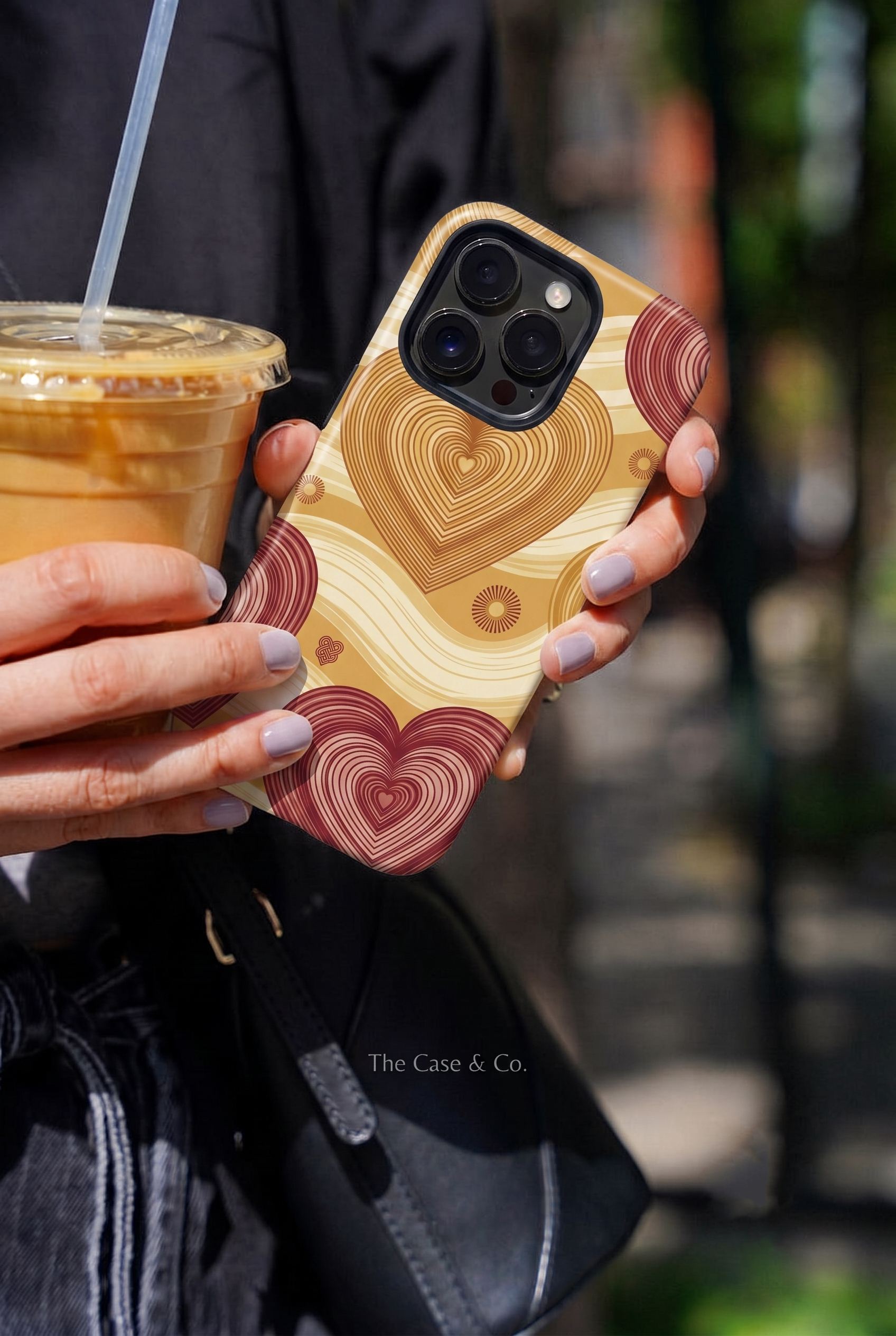 iPhone Cloud Skin Case – Layers of Love Print | Premium 3D Hard Shell | Gloss Finish | 14-17 Series