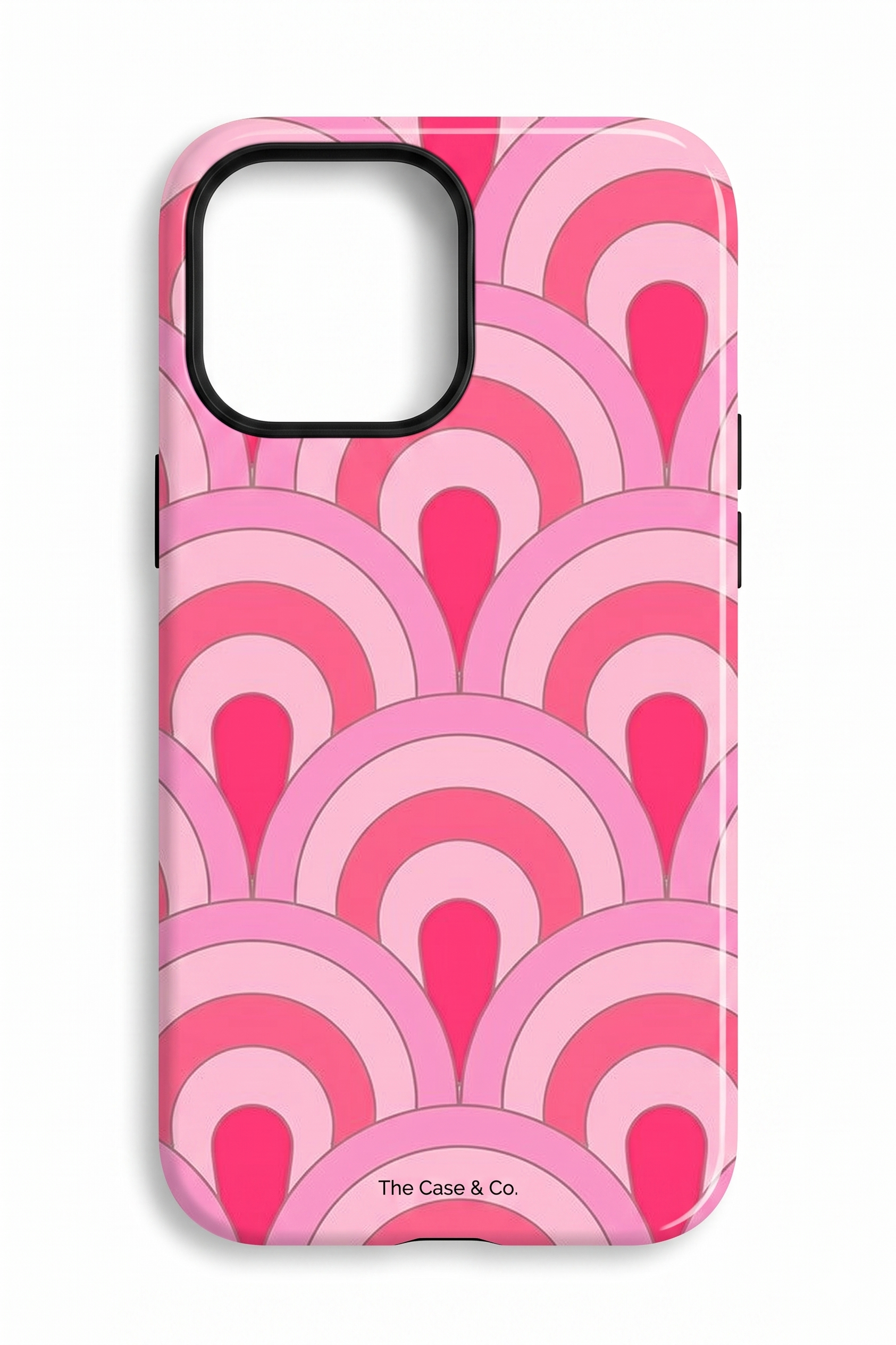 iPhone Cloud Skin Case – Rosy Arches Print | Premium 3D Hard Shell | Gloss Finish | 14-17 Series
