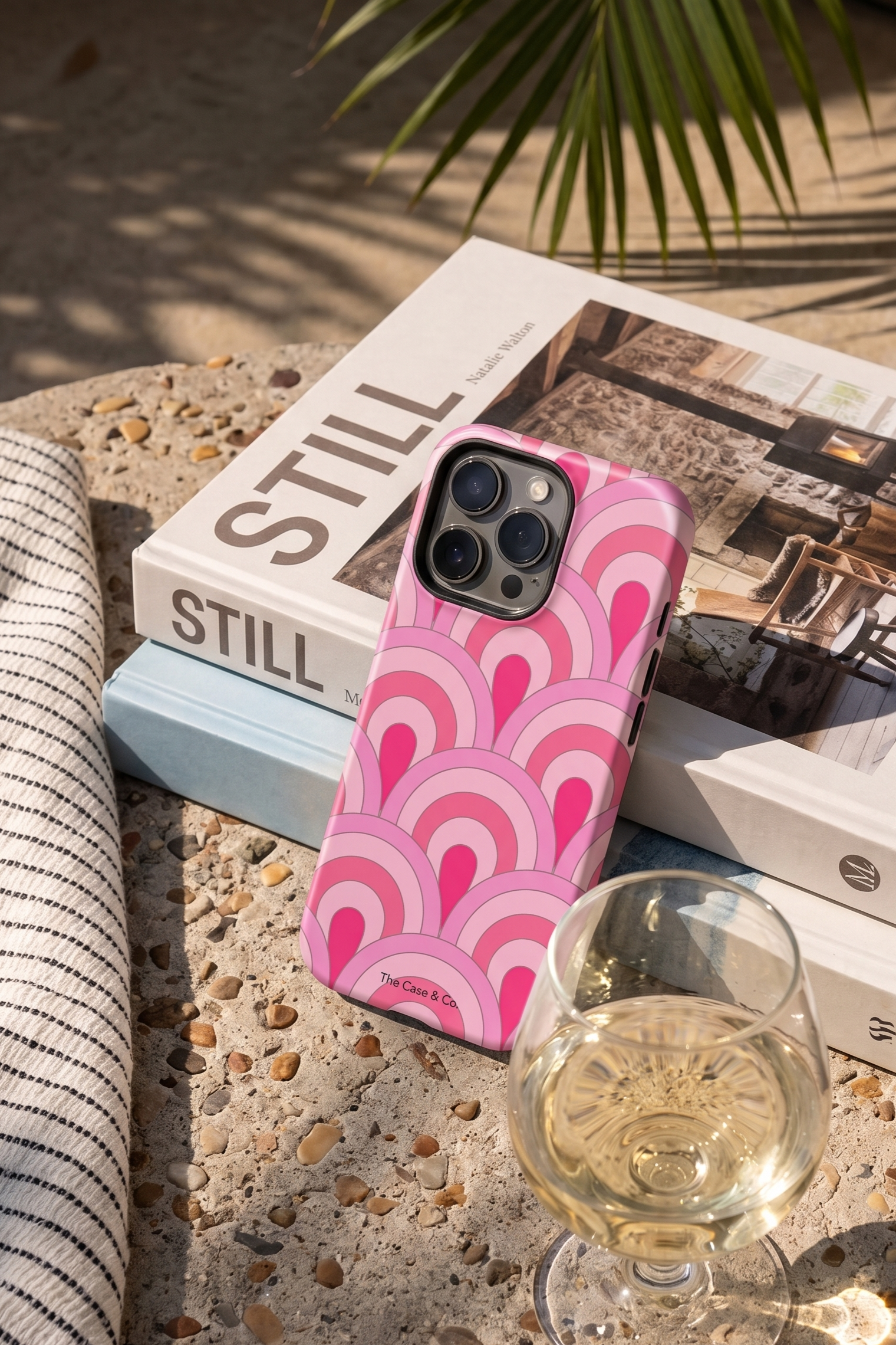 iPhone Cloud Skin Case – Rosy Arches Print | Premium 3D Hard Shell | Gloss Finish | 14-17 Series