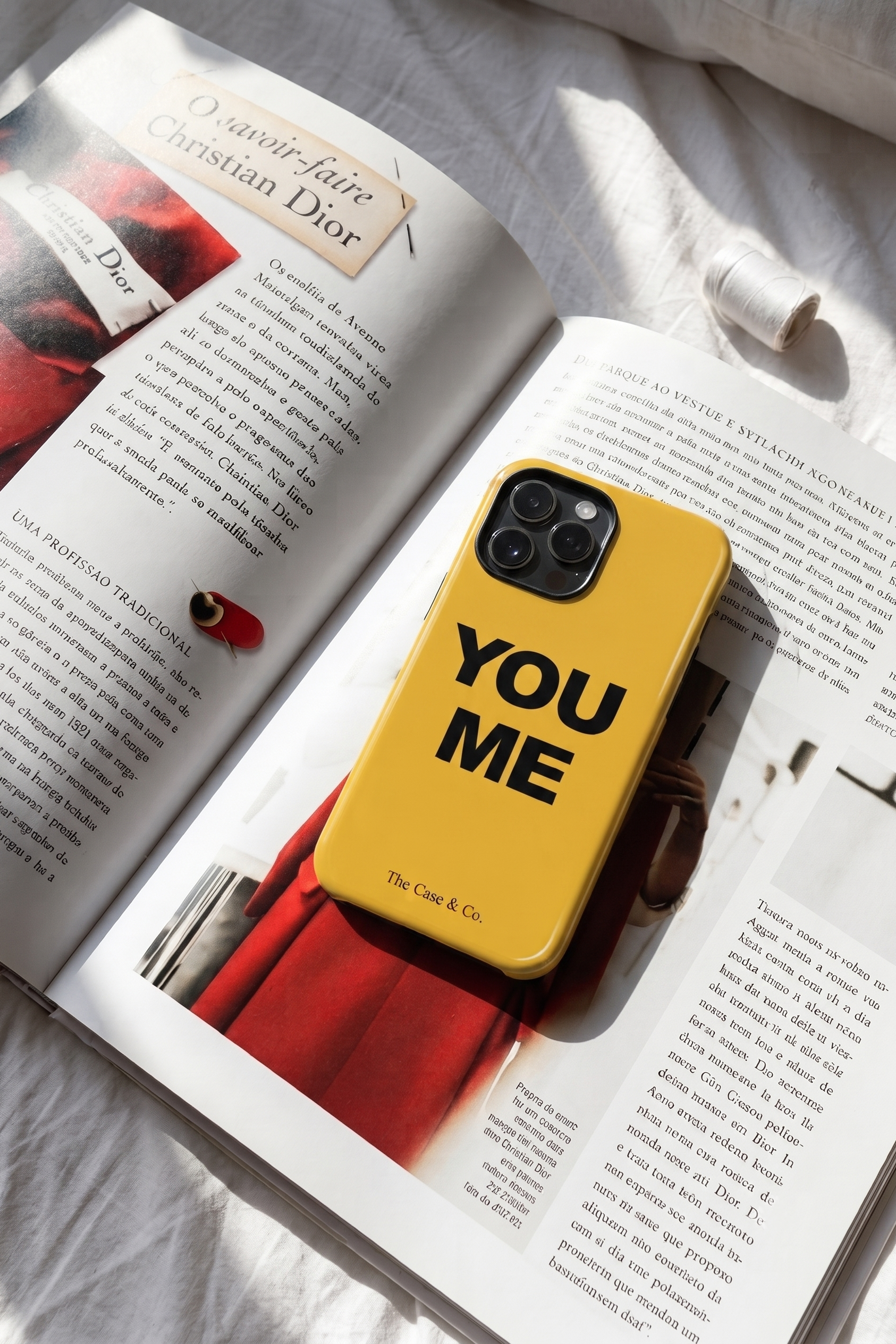 iPhone Cloud Skin Case – Bold Connection Print | Premium 3D Hard Shell | Gloss Finish | 14-17 Series
