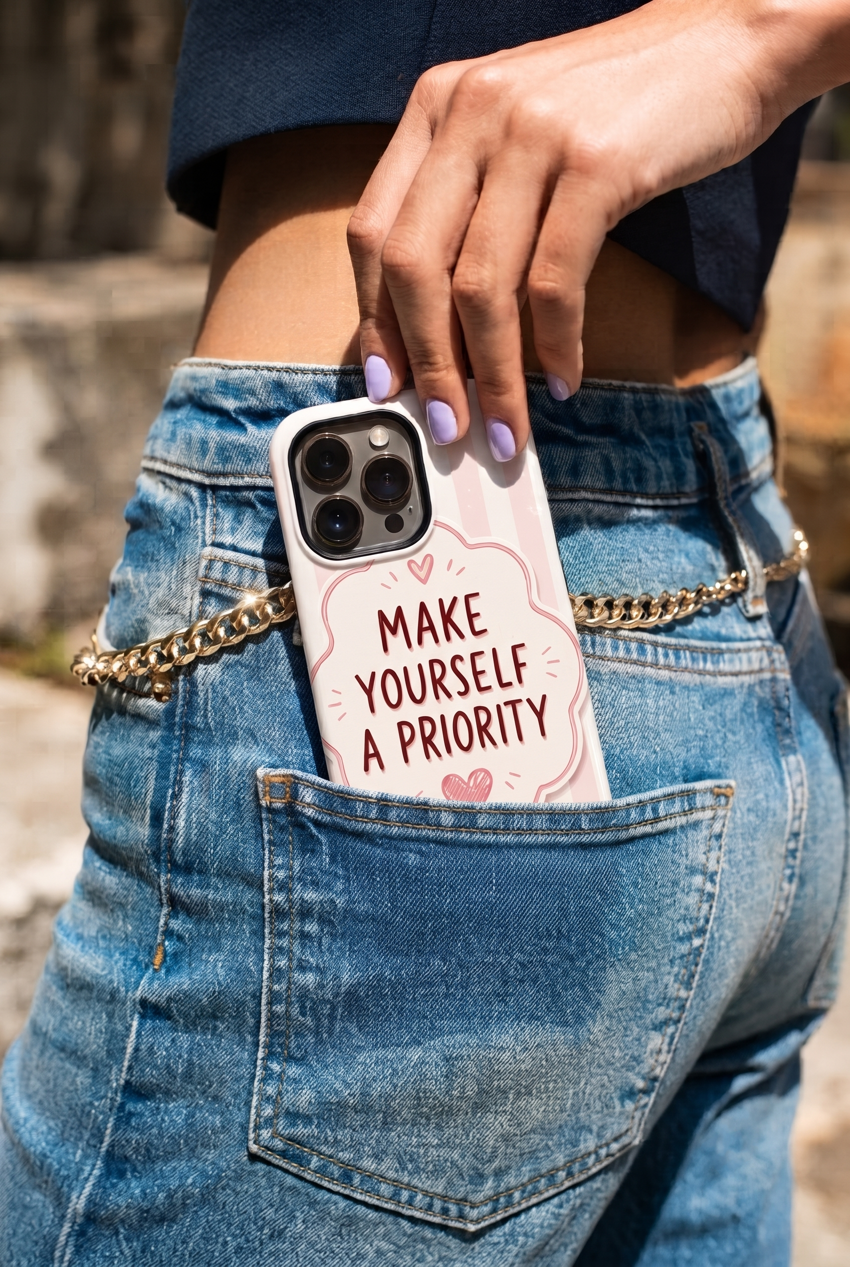 iPhone Cloud Skin Case – You First Print | Premium 3D Hard Shell | Gloss Finish | 14-17 Series