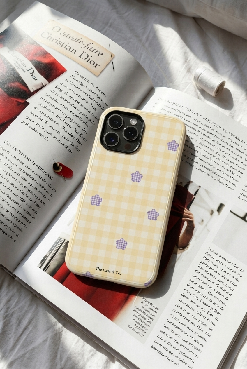 iPhone Cloud Skin Case – Bloomfield Print | Premium 3D Hard Shell | Gloss Finish | 14-17 Series