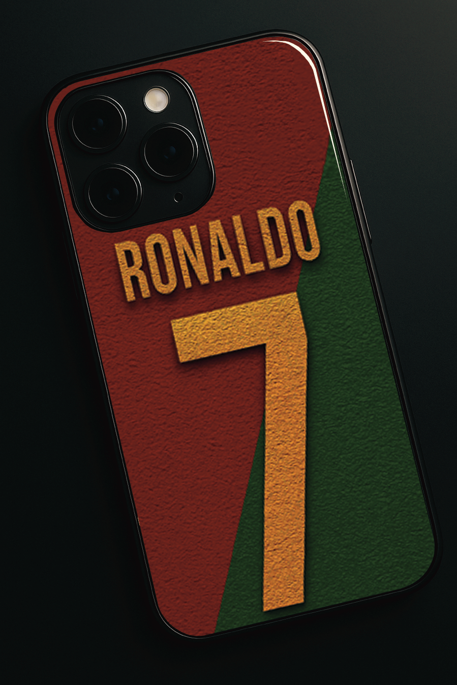 Ronaldo Royale Premium Glass Back Cover For iPhone 11-17 Models