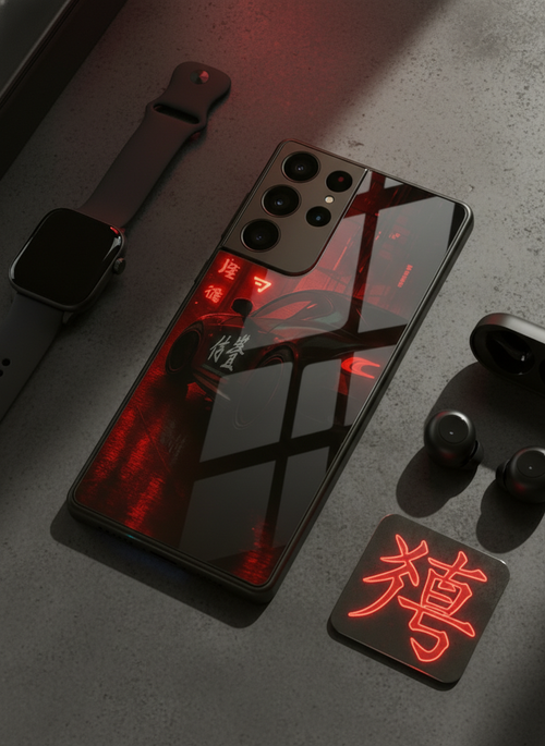 Aesthetic Car Focus Premium Glass Back Cover For Galaxy S Series The Case & Co India