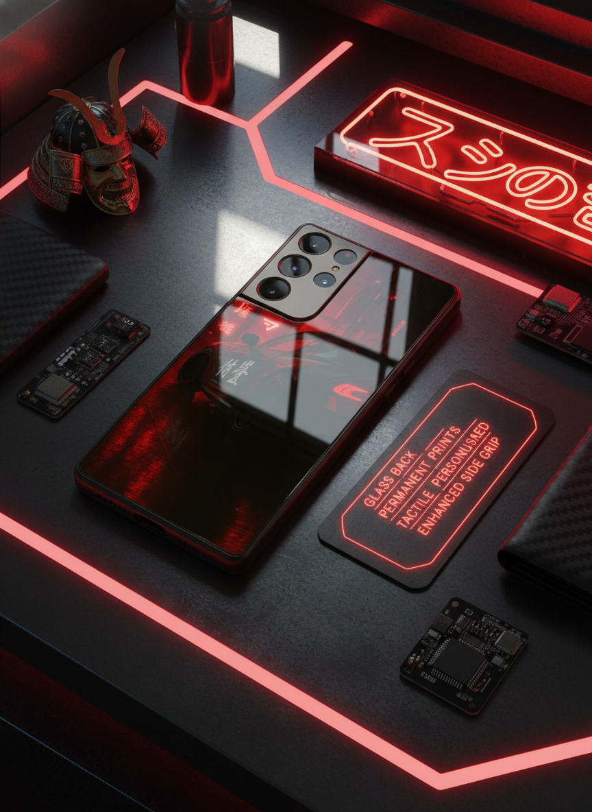Aesthetic Car Focus Premium Glass Back Cover For Galaxy S Series The Case & Co India