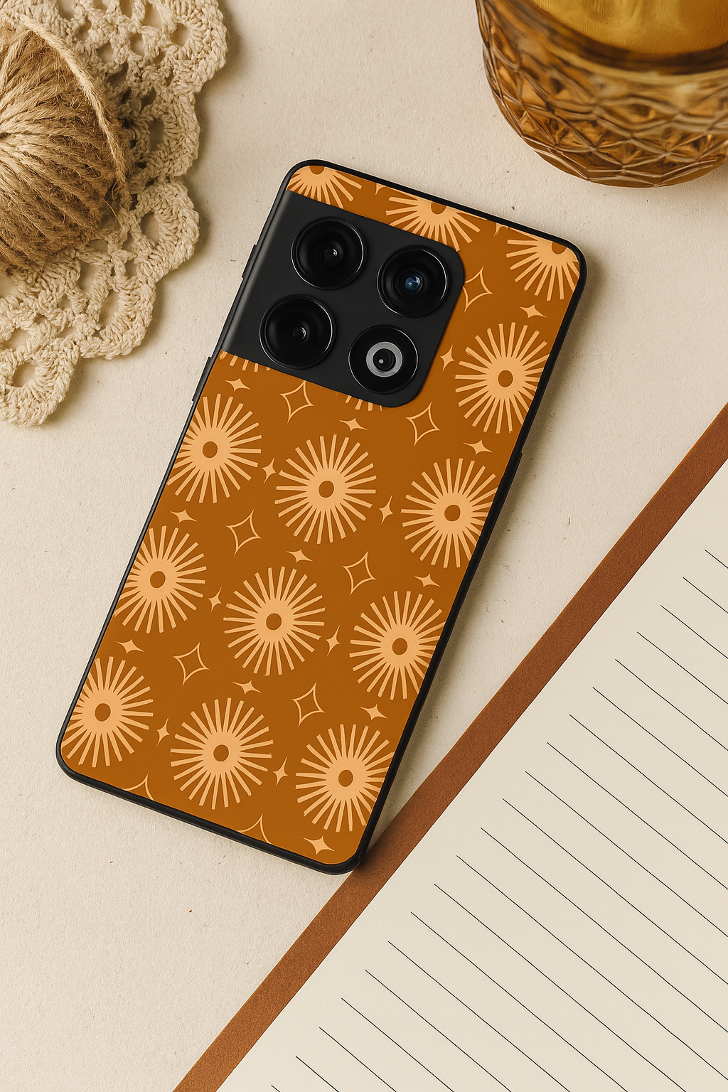 Aesthetic Sparkles Premium Glass Back Cover For One Plus 13, 12, 11, 10 The Case & Co India
