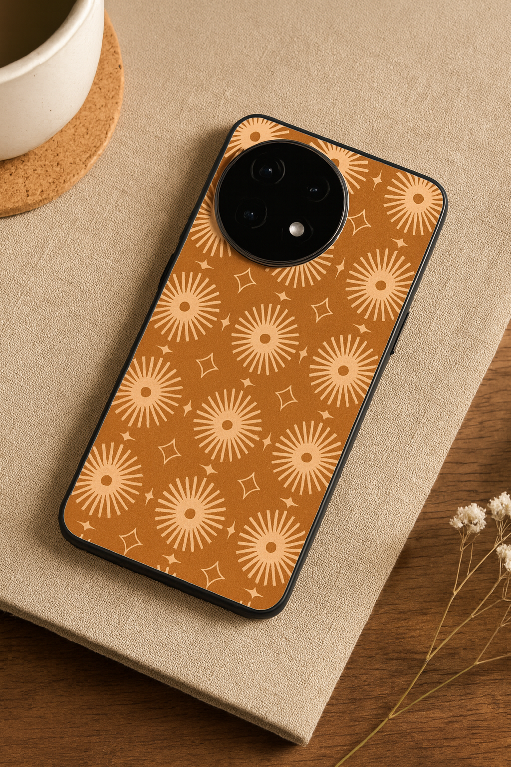 Aesthetic Sparkles Premium Glass Back Cover For One Plus 13, 12, 11, 10 The Case & Co India