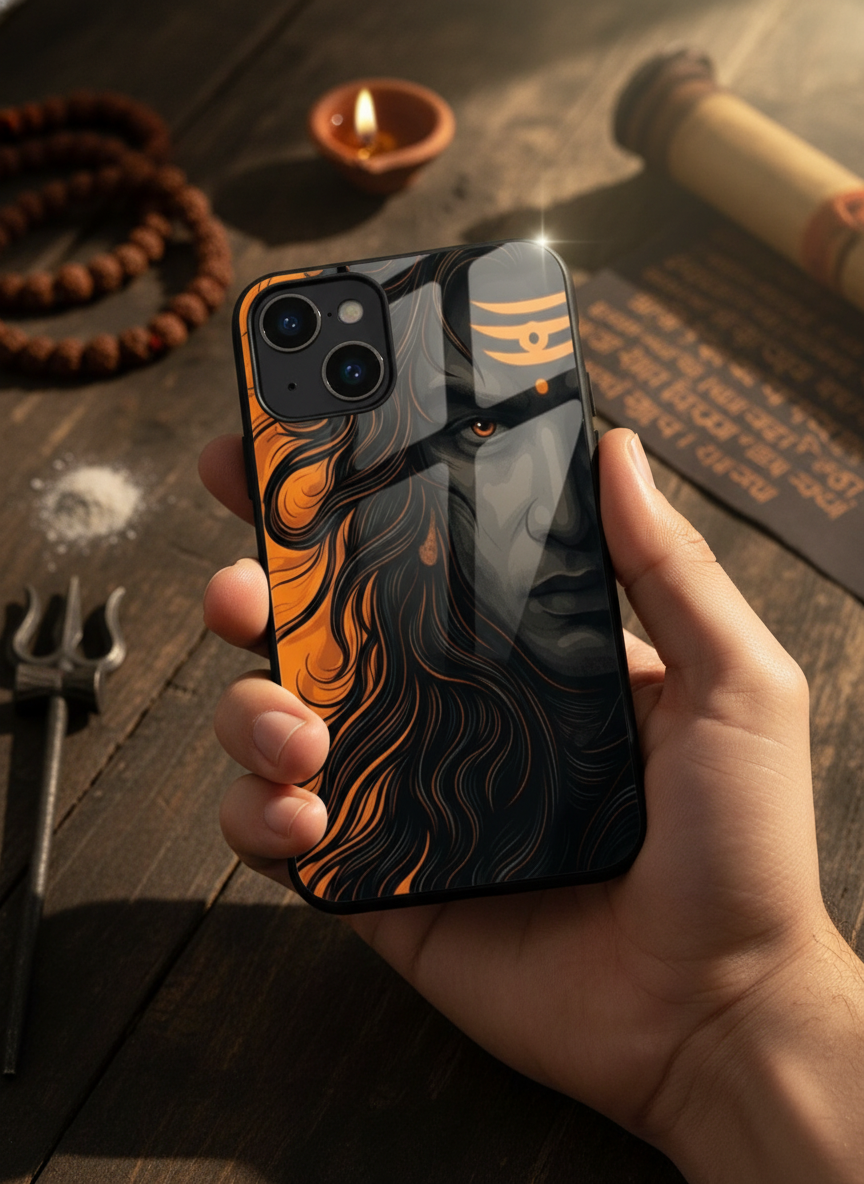 Aghora Premium Glass Back Cover For iPhone 14-17 Models The Case & Co India