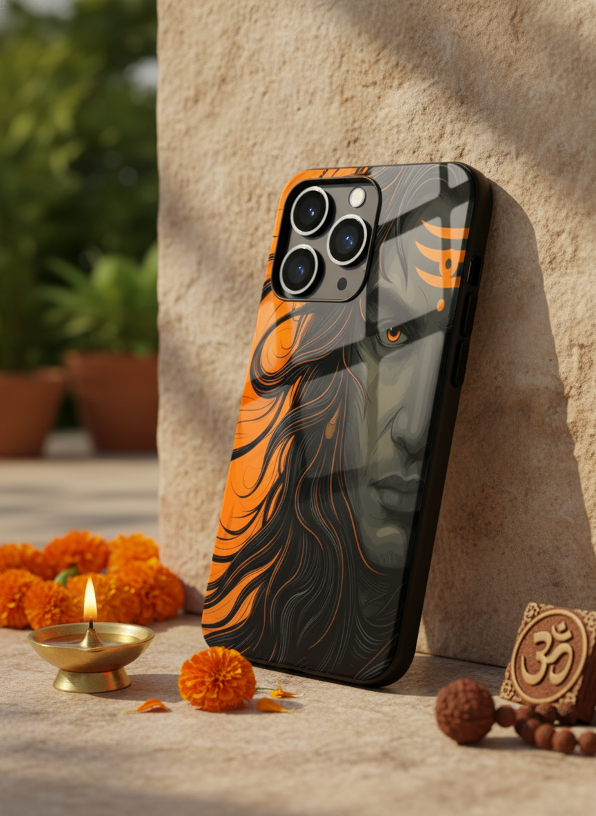 Aghora Premium Glass Back Cover For iPhone 14-17 Models The Case & Co India