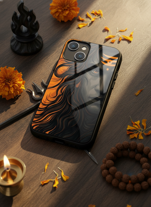 Aghora Premium Glass Back Cover For iPhone 14-17 Models The Case & Co India