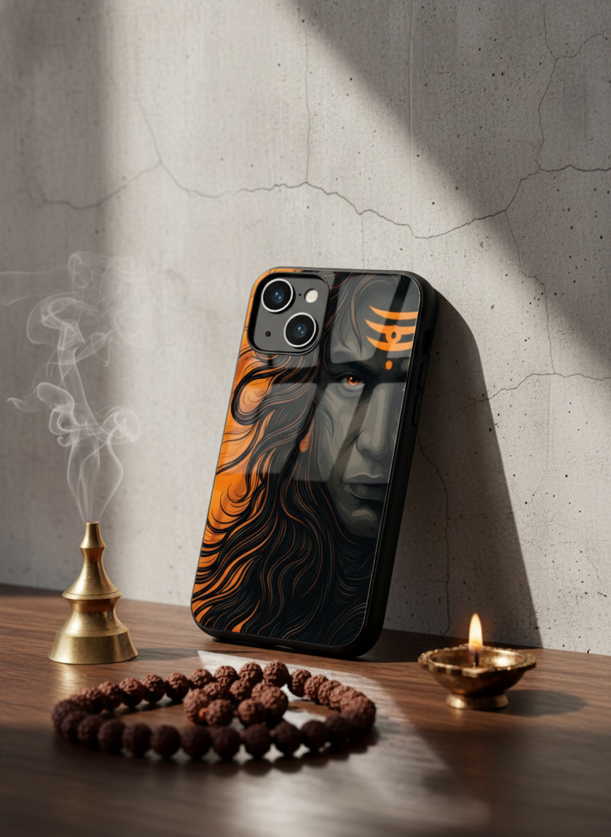 Aghora Premium Glass Back Cover For iPhone 14-17 Models The Case & Co India