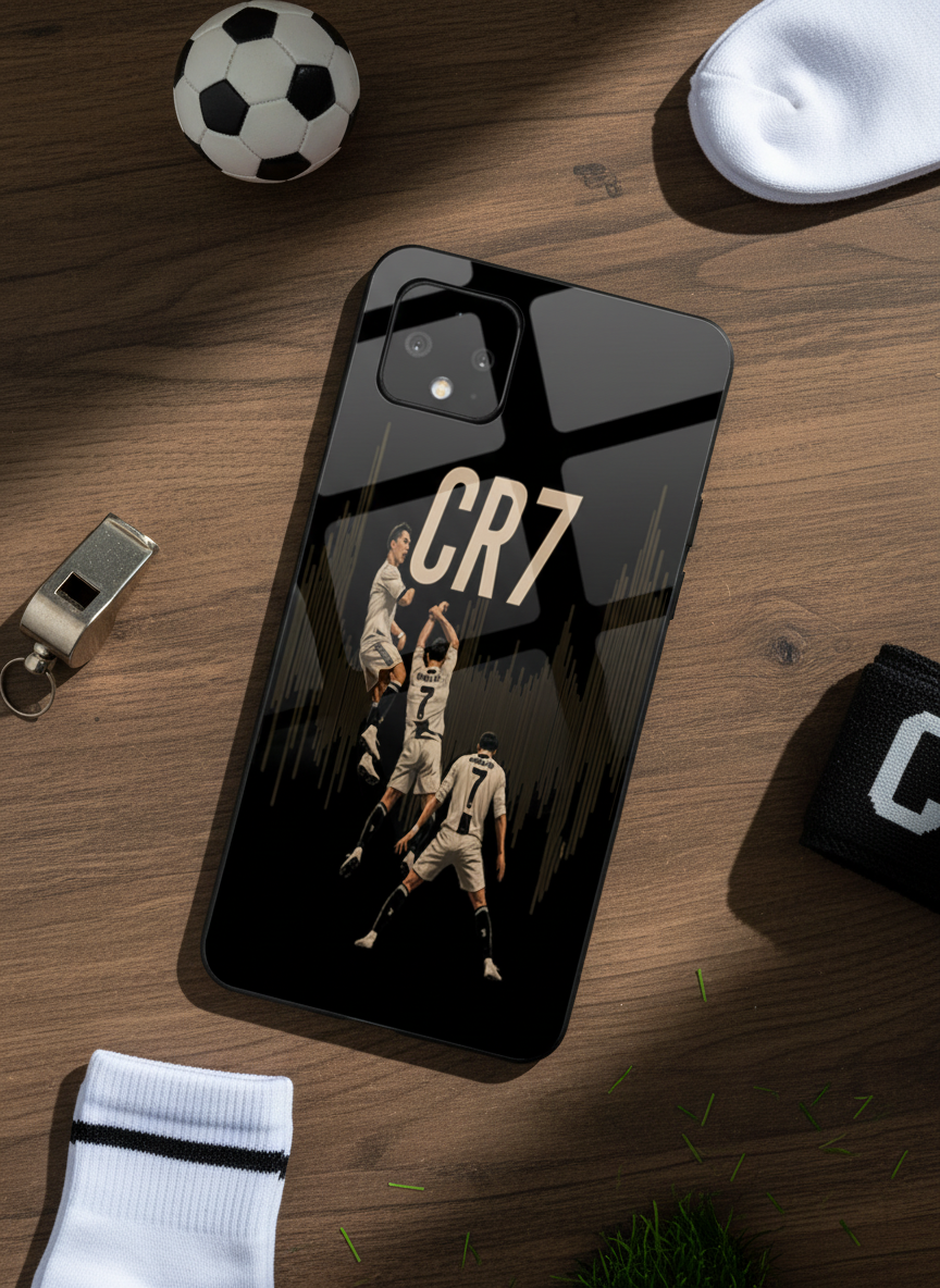 Air CR7 Premium Glass Back Cover For Google Pixel 7,8,9,10 Series The Case & Co India