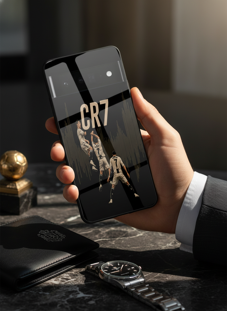 Air CR7 Premium Glass Back Cover For Google Pixel 7,8,9,10 Series The Case & Co India