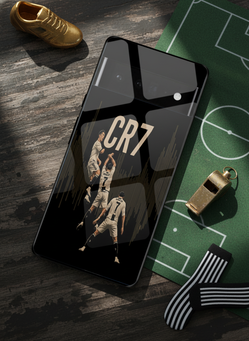 Air CR7 Premium Glass Back Cover For Google Pixel 7,8,9,10 Series The Case & Co India