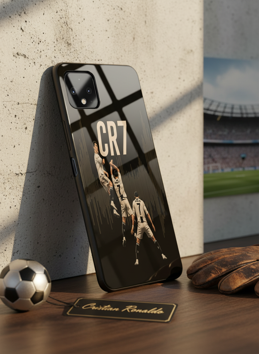 Air CR7 Premium Glass Back Cover For Google Pixel 7,8,9,10 Series The Case & Co India