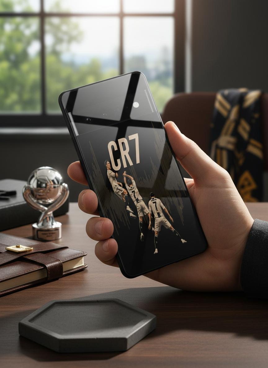 Air CR7 Premium Glass Back Cover For Google Pixel 7,8,9,10 Series The Case & Co India