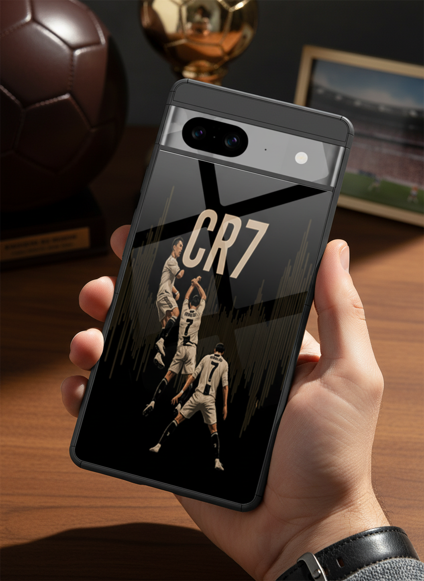 Air CR7 Premium Glass Back Cover For Google Pixel 7,8,9,10 Series The Case & Co India