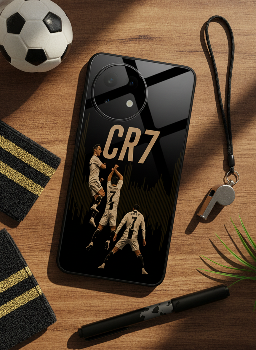 Air CR7 Premium Glass Back Cover For One Plus 13, 12, 11, 10 The Case & Co India