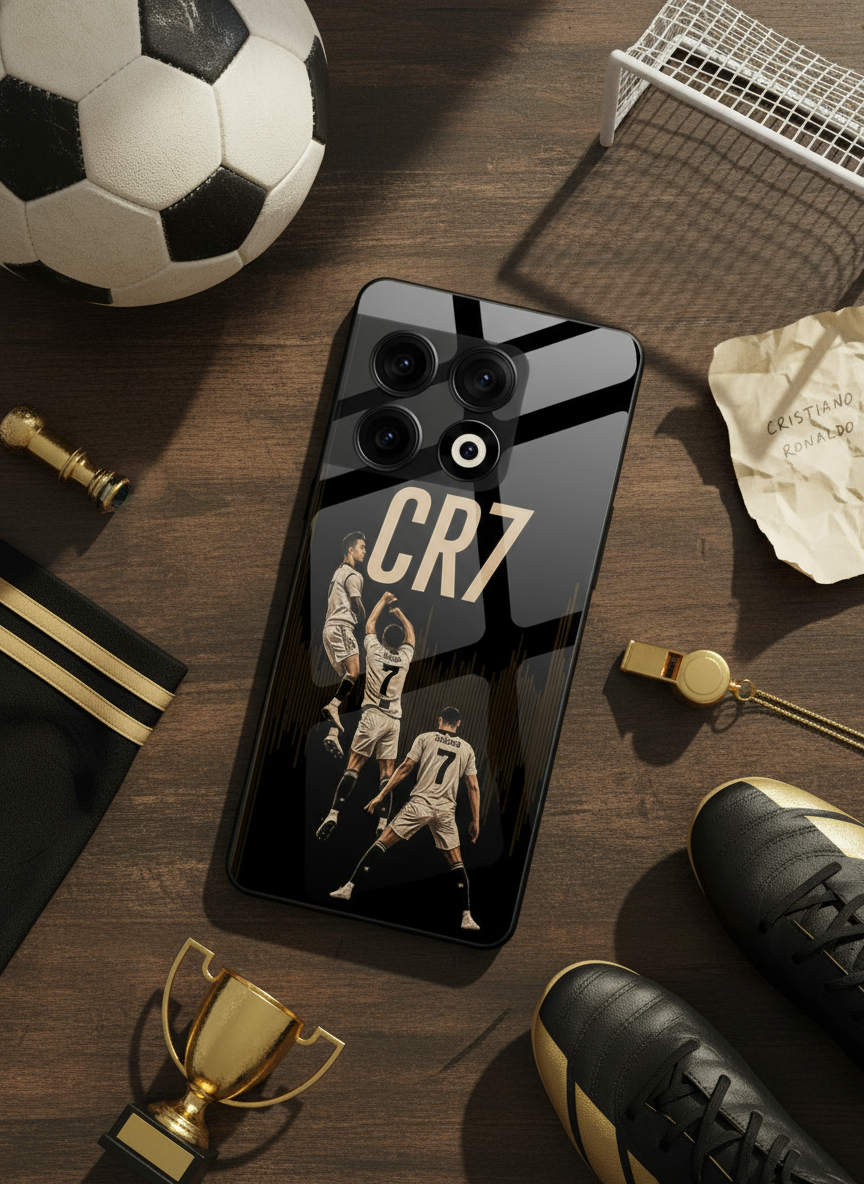 Air CR7 Premium Glass Back Cover For One Plus 13, 12, 11, 10 The Case & Co India