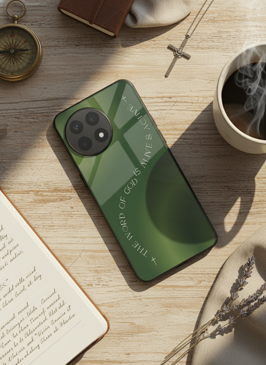 Alive & Active Premium Glass Back Cover For One Plus 13, 12, 11, 10 The Case & Co India