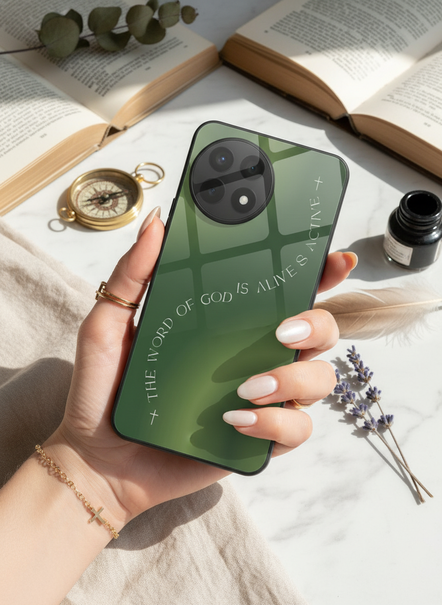 Alive & Active Premium Glass Back Cover For One Plus 13, 12, 11, 10 The Case & Co India