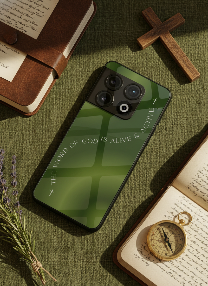 Alive & Active Premium Glass Back Cover For One Plus 13, 12, 11, 10 The Case & Co India