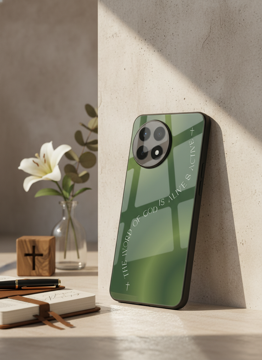 Alive & Active Premium Glass Back Cover For One Plus 13, 12, 11, 10 The Case & Co India