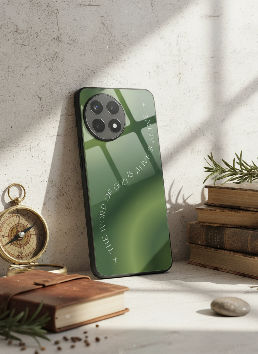 Alive & Active Premium Glass Back Cover For One Plus 13, 12, 11, 10 The Case & Co India