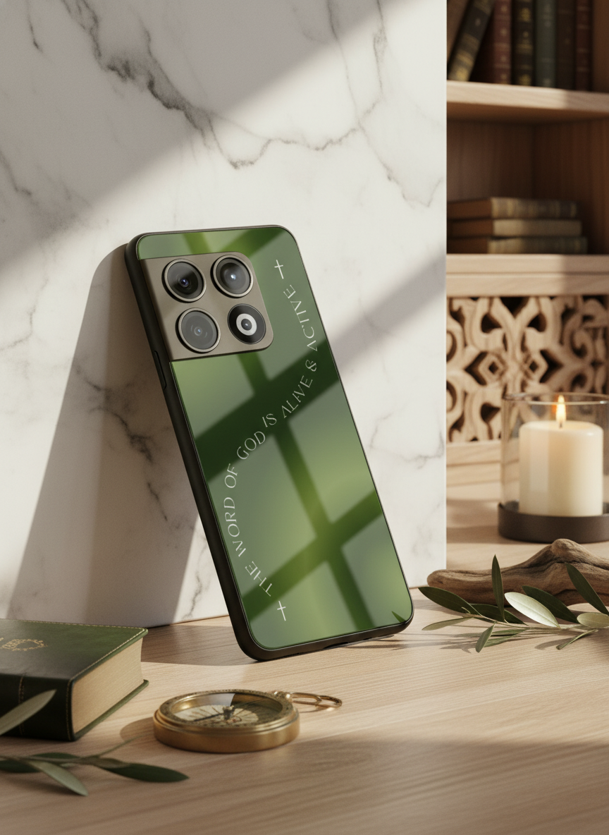Alive & Active Premium Glass Back Cover For One Plus 13, 12, 11, 10 The Case & Co India