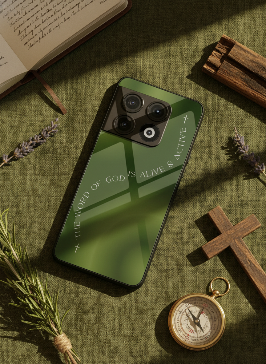 Alive & Active Premium Glass Back Cover For One Plus 13, 12, 11, 10 The Case & Co India