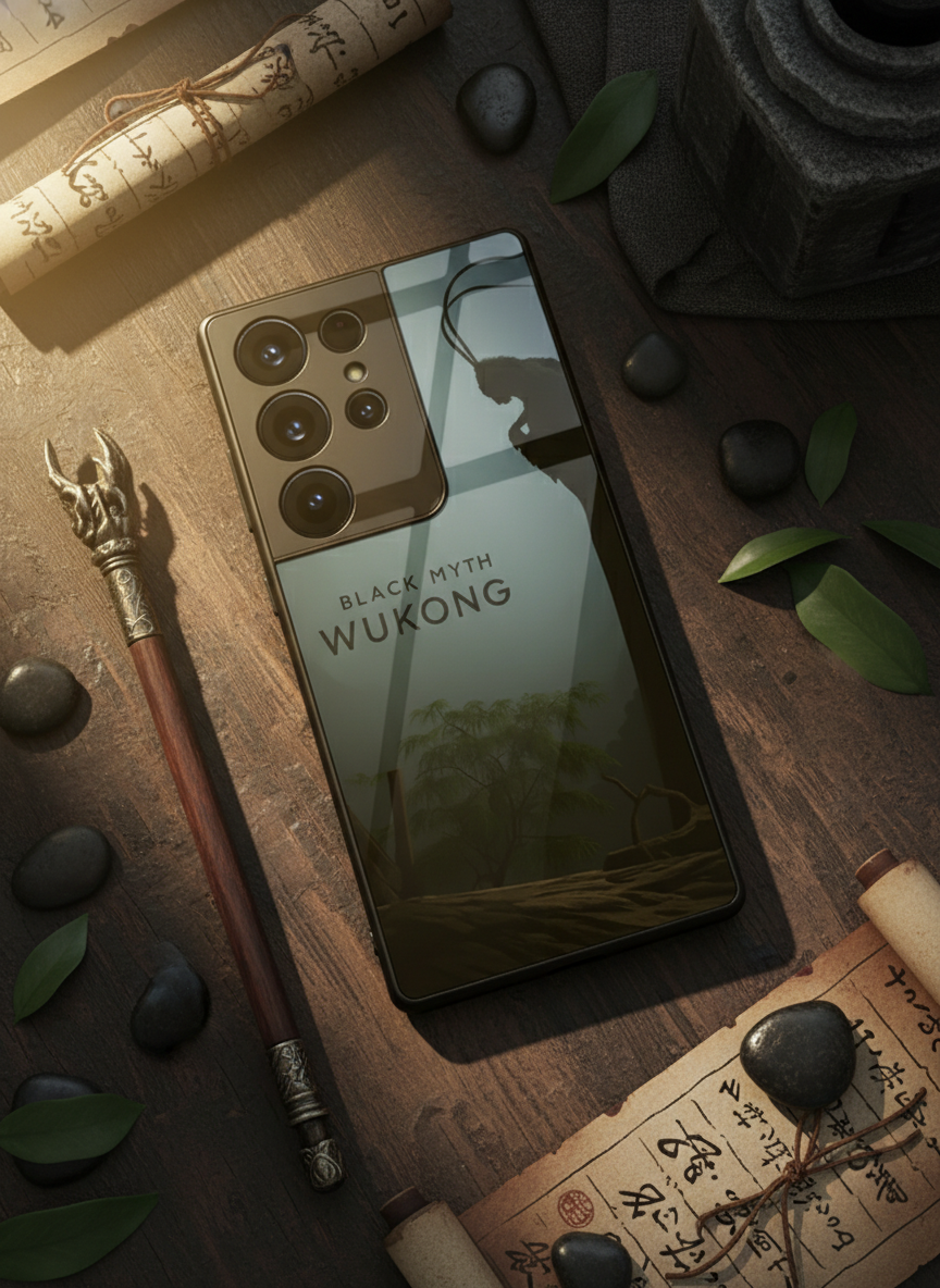 BMW -Black Myth Wukong Premium Glass Back Cover For Galaxy S Series The Case & Co India
