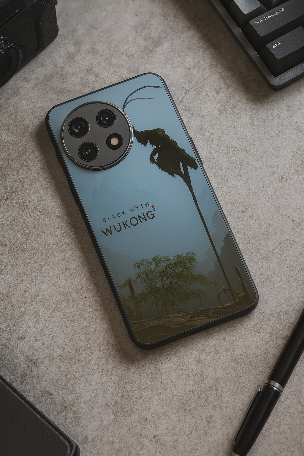 BMW-Black Myth Wukong Premium Glass Back Cover For One Plus 13, 12, 11, 10 The Case & Co India