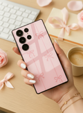 Bows Stripes Premium Glass Back Cover For Galaxy S Series The Case & Co India